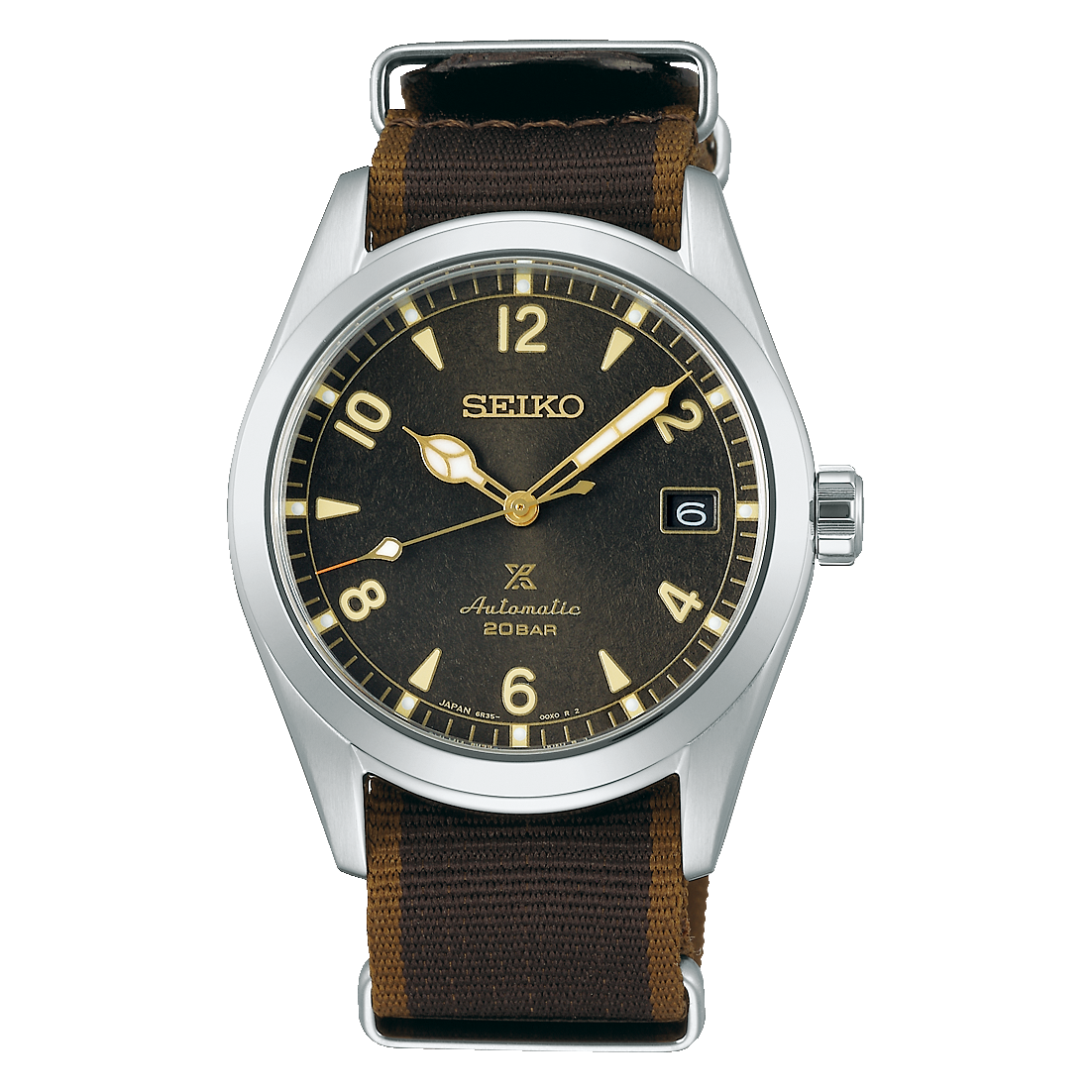 Seiko Japan Made Prospex Baby Alpinist Brownish Grey Junior Men's Nylon Strap Watch SPB211J1 - Diligence1International