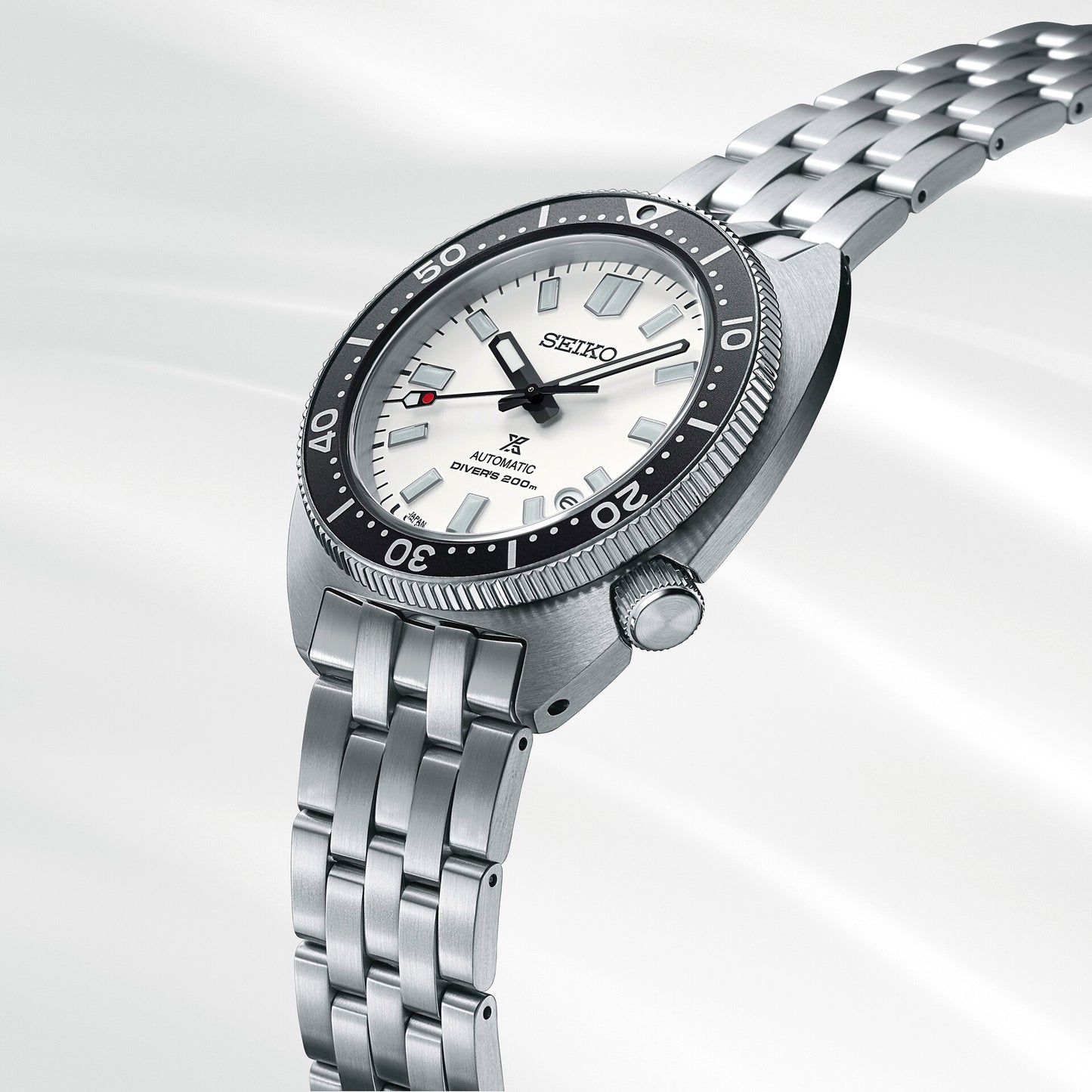 Seiko Prospex 1968 Heritage Slim Turtle Reinterpretation White 200M Stainless Steel Watch SPB313J1