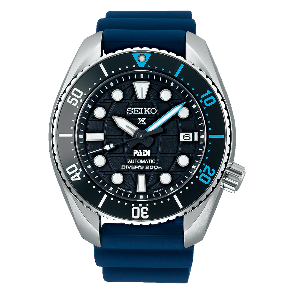 Seiko Prospex PADI SE King Sumo Gradation Diver's Men's Blue Rubber Strap Watch SPB325J1