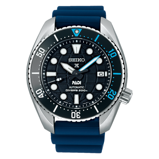 Seiko Prospex PADI SE King Sumo Gradation Diver's Men's Blue Rubber Strap Watch SPB325J1