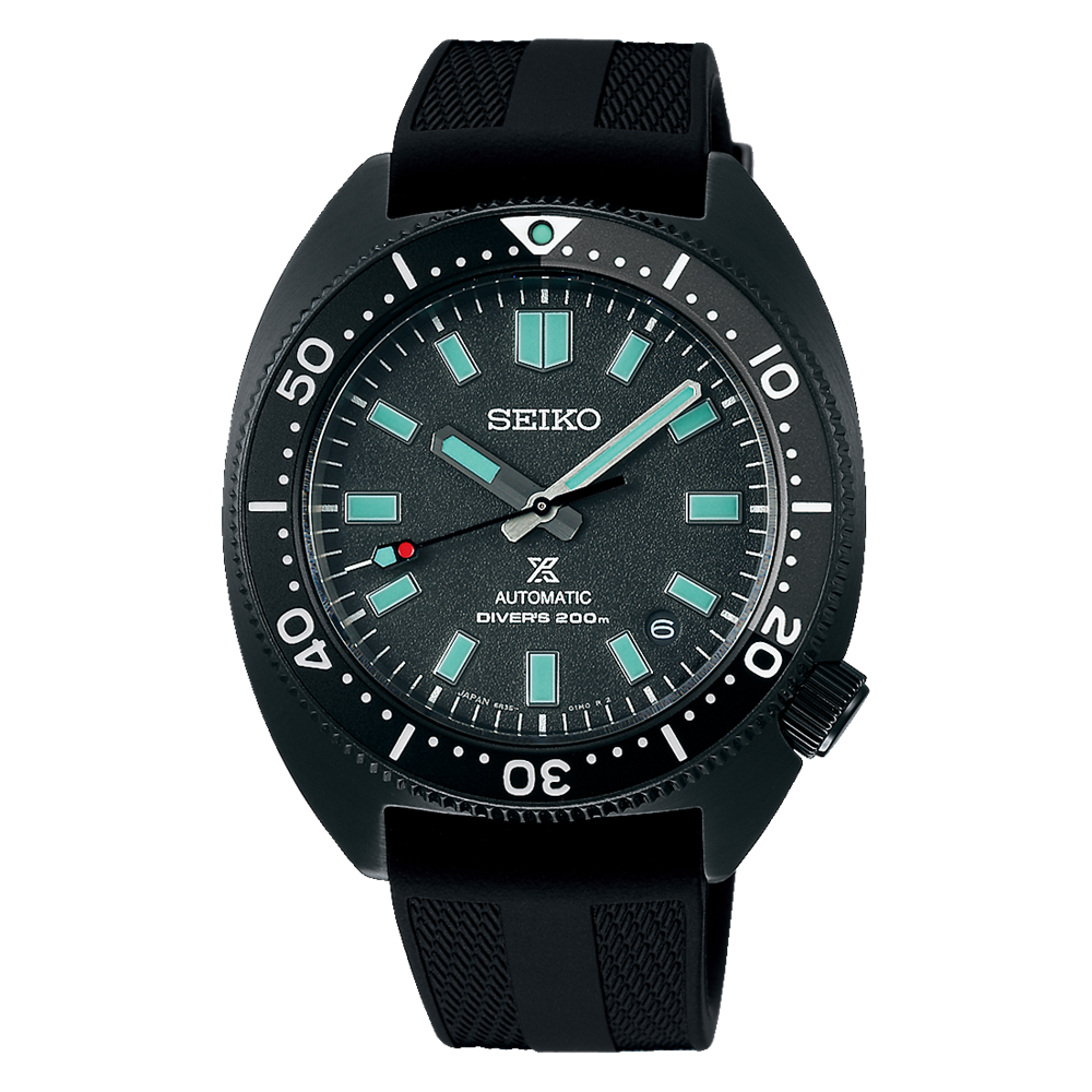 Seiko Prospex LE Slim Turtle Black Series Night Vision Diver's 1968 Reissue Watch SPB335J1