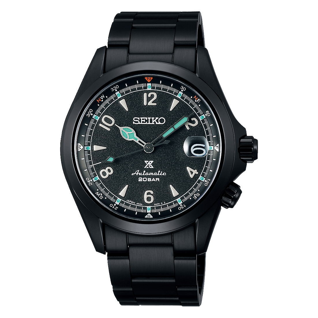 Seiko Prospex LE Alpinist Black Series Night Vision Men's Stainless Watch SPB337J1