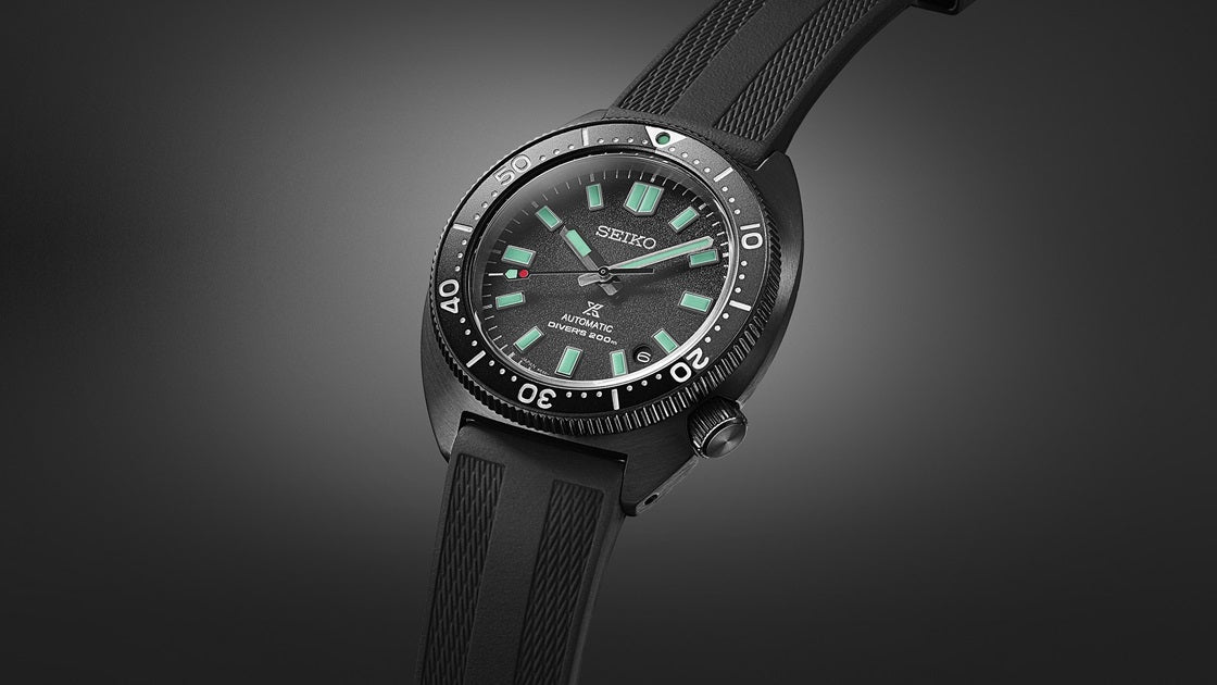 Seiko Prospex LE Slim Turtle Black Series Night Vision Diver's 1968 Reissue Watch SPB335J1