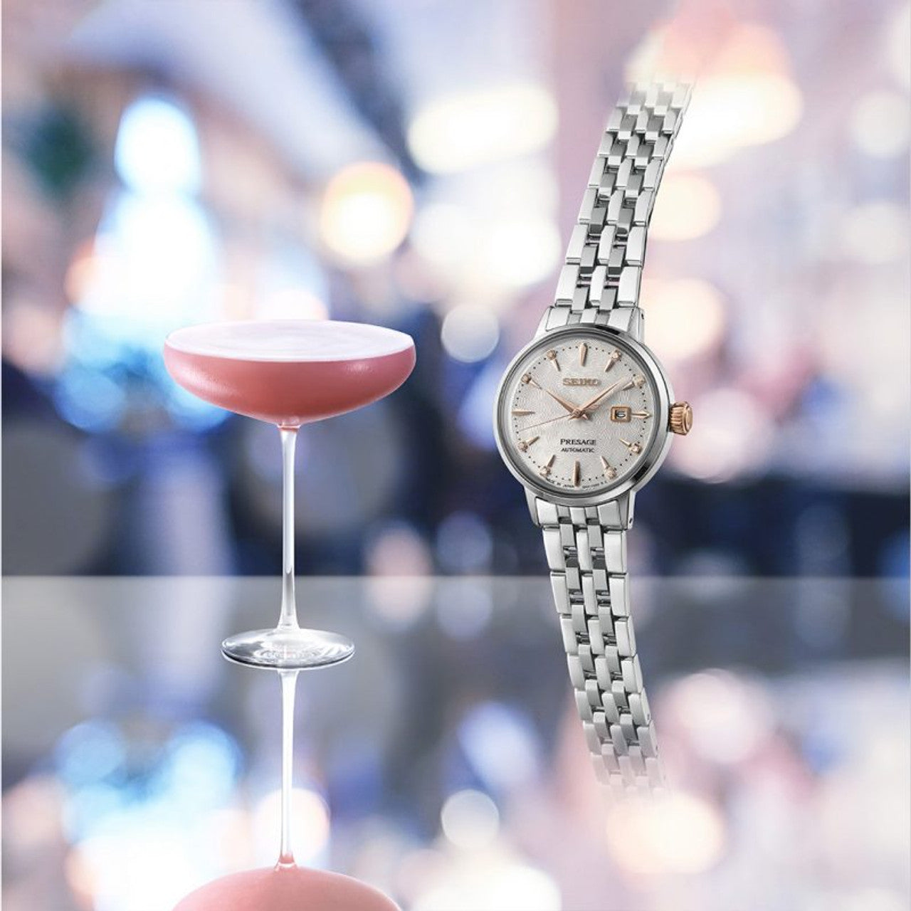 Seiko Japan Made Presage Cocktail Time "Clover Club" Ladies' Watch SRE009J1