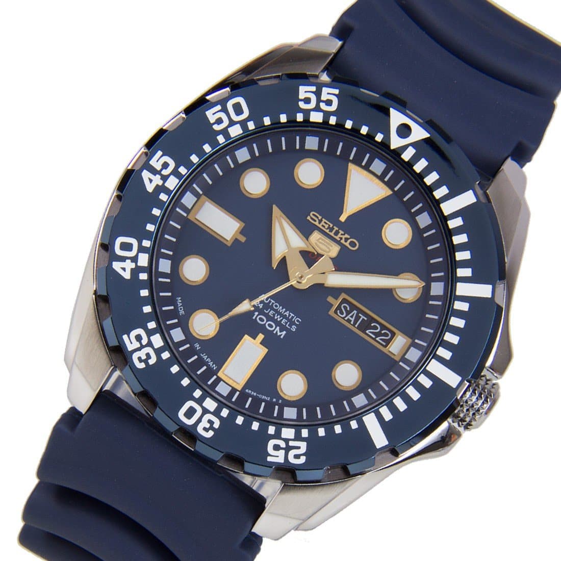 Seiko 5 Sports JAPAN Made Blue Mini Baby Monster Men's Watch SRP605J2 - Diligence1International