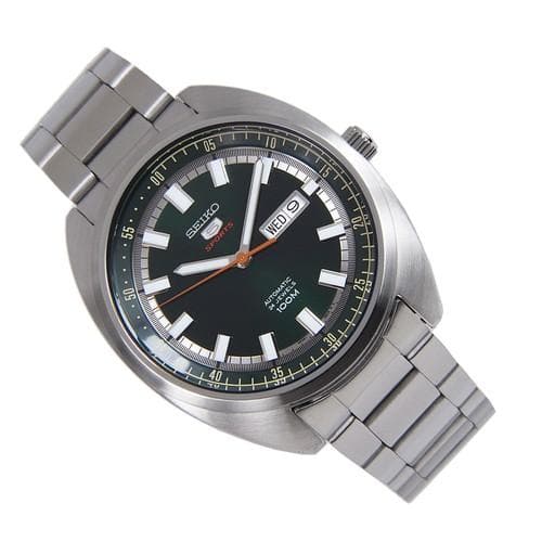 Seiko 5 Sports 100M Green Helmet Turtle Automatic Men's Stainless Steel Watch SRPB13K1 - Diligence1International