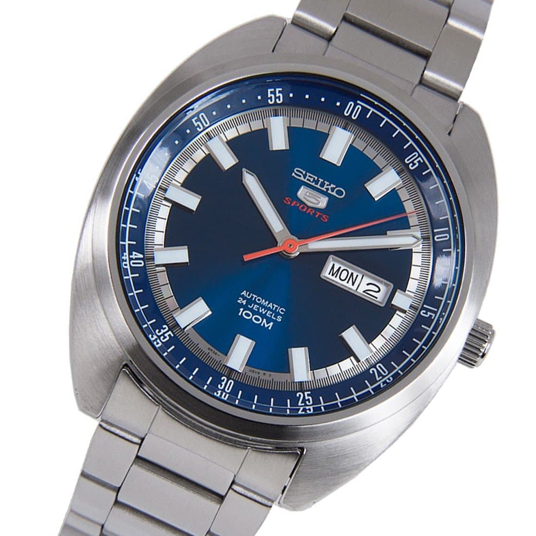 Seiko 5 Sports 100M Blue Helmet Turtle Automatic Men's Stainless Steel Watch SRPB15K1 - Diligence1International