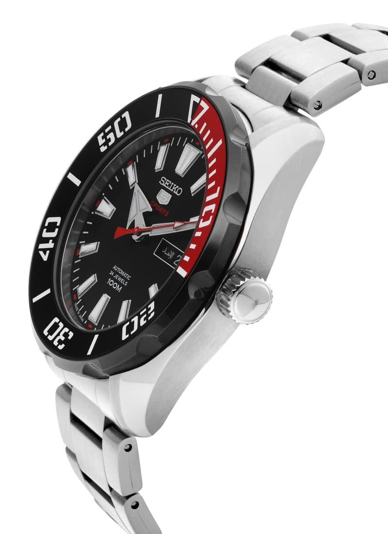 Seiko 5 Sports JAPAN Made 100M Coke Men's Stainless Strap Watch SRPC57J1 - Diligence1International