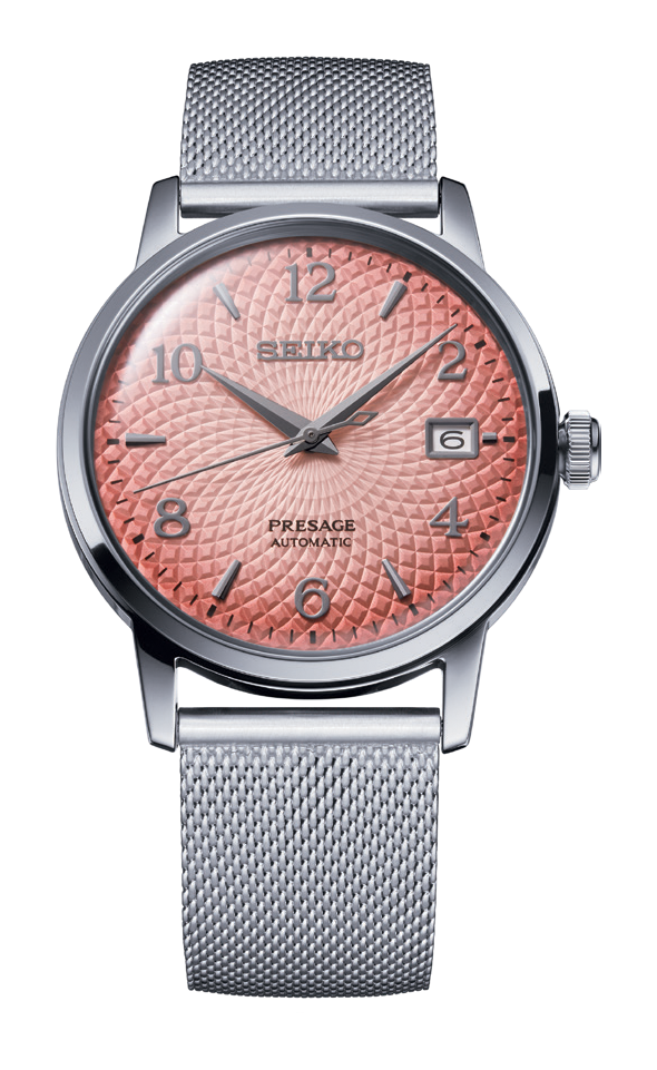 Seiko Presage Limited Edition Cocktail Time Tequila Sunset Pink Ladies' Watch Set SRPE47J1 - Diligence1International