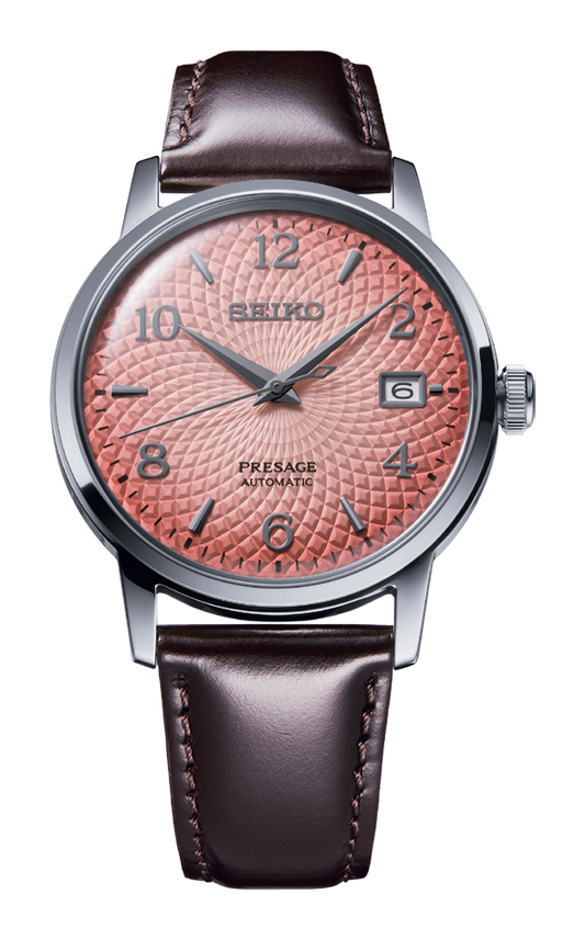Seiko Presage Limited Edition Cocktail Time Tequila Sunset Pink Ladies' Watch Set SRPE47J1 - Diligence1International