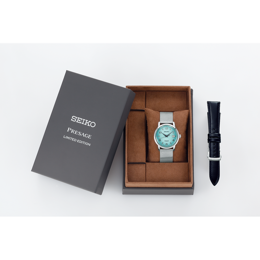 Seiko Presage Limited Edition Cocktail Time Frozen Margarita Teal Ladies' Watch Set SRPE49J1 - Diligence1International
