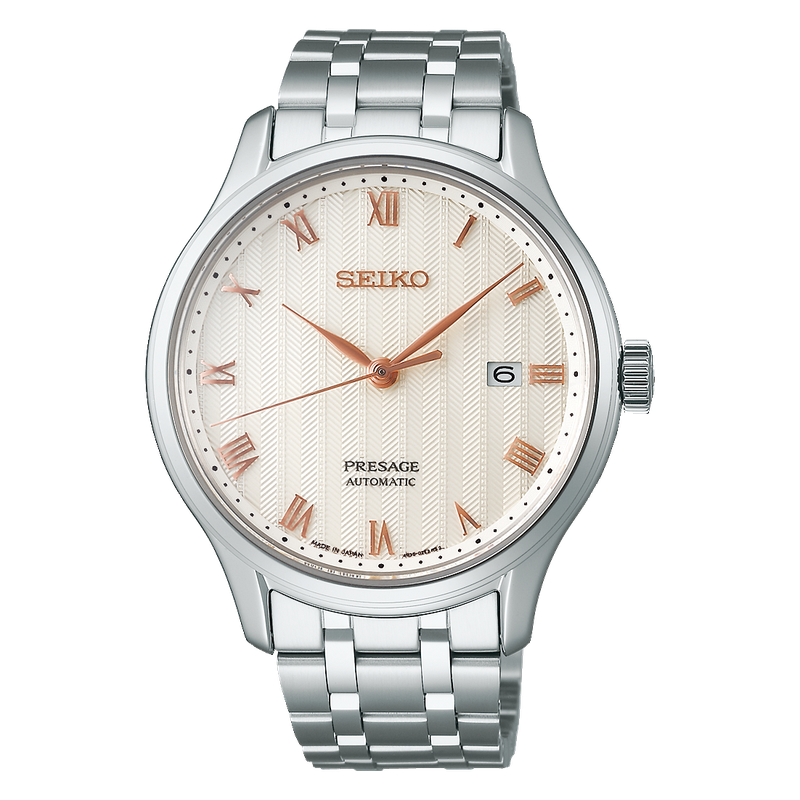 Seiko Presage Karesansui Sakura Daytime Dial Stainless Steel Men's Watch SRPF45J1 - Diligence1International