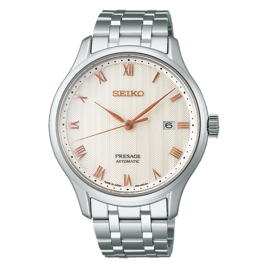 Seiko Presage Karesansui Sakura Daytime Dial Stainless Steel Men's Watch SRPF45J1 - Diligence1International