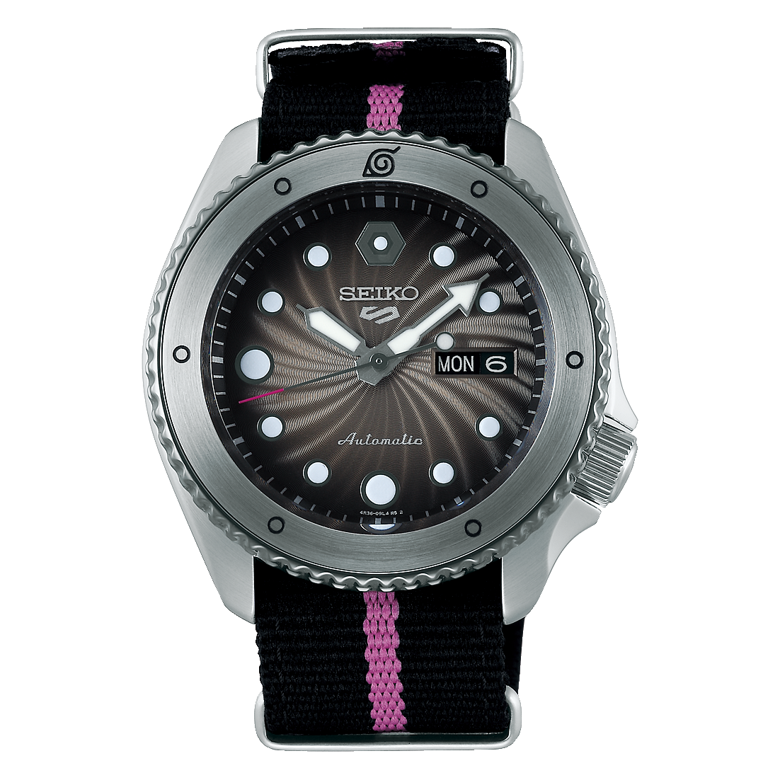 Seiko 5 Sports 100M Naruto LE Boruto Automatic Men's Watch Black Dial Nylon Strap SRPF65K1 - Diligence1International