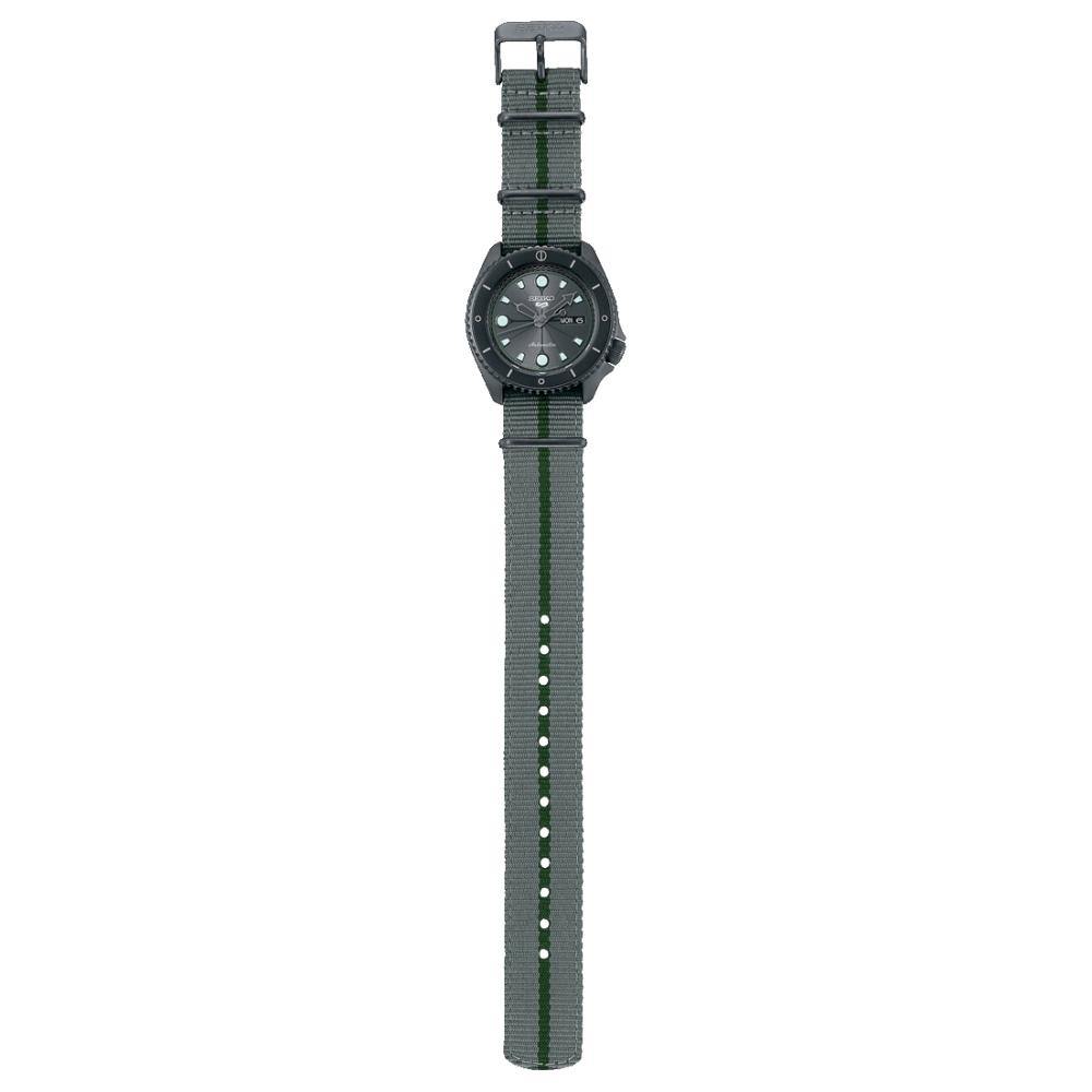 Seiko 5 Sports 100M Naruto LE Shikamaru Automatic Men's Watch Grey Dial Nylon Strap SRPF75K1 - Diligence1International