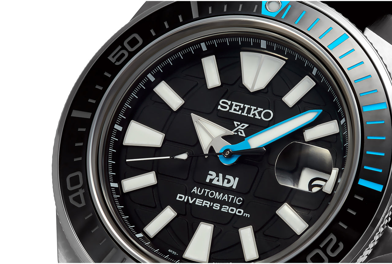 Seiko Prospex PADI SE King Samurai Black Diver's Men's Rubber Strap Watch SRPG21K1
