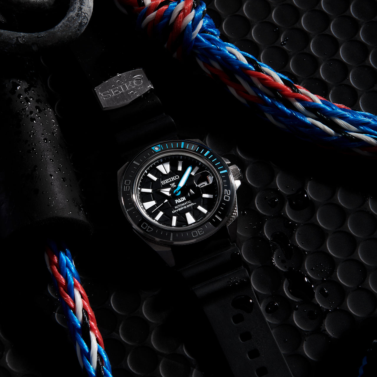 Seiko Prospex PADI SE King Samurai Black Diver's Men's Rubber Strap Watch SRPG21K1