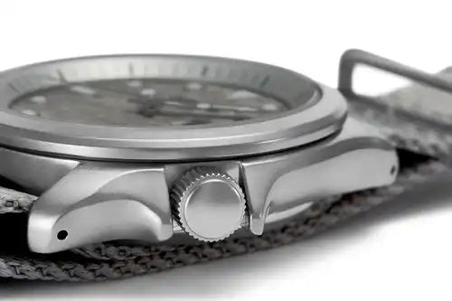 NEW Seiko 5 Sports 100M Automatic Men's Watch Grey Cement Nylon Strap SRPG63K1