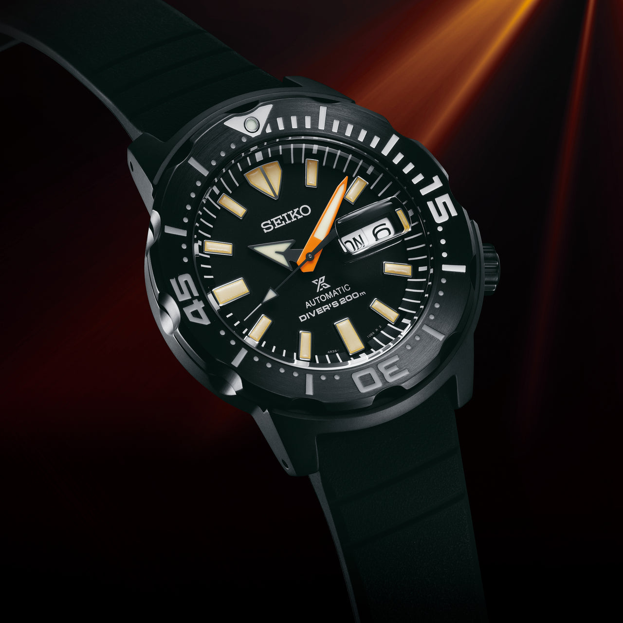 Seiko Black Series LE Monster Gen 4 Diver's 200M Men's Rubber Strap Watch SRPH13K1
