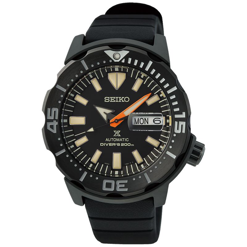 Seiko Black Series LE Monster Gen 4 Diver's 200M Men's Rubber Strap Watch SRPH13K1