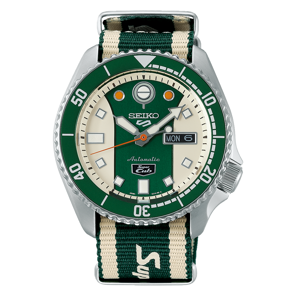 Seiko 5 100M X Honda Super Cub Limited Edition Automatic Watch SRPJ49K1