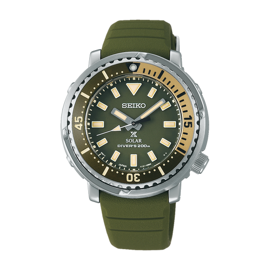 Seiko Prospex Urban Safari Olive Green Solar Baby Tuna Watch SUT405P1 - Diligence1International
