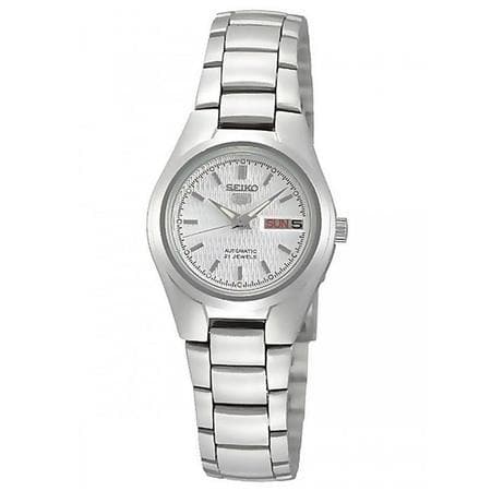 Seiko 5 Classic Ladies Size Silver Dial Stainless Steel Strap Watch SYMC07K1 - Diligence1International