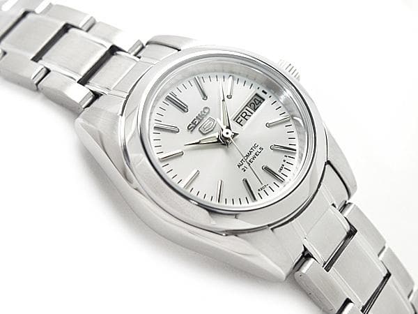 Seiko 5 Classic Ladies Size Silver Dial Stainless Steel Strap Watch SYMK13K1 - Diligence1International
