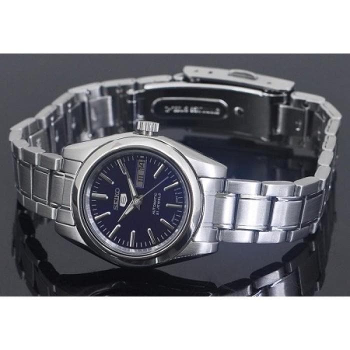 Seiko 5 Classic Ladies Size Blue Dial Stainless Steel Strap Watch SYMK15K1 - Diligence1International