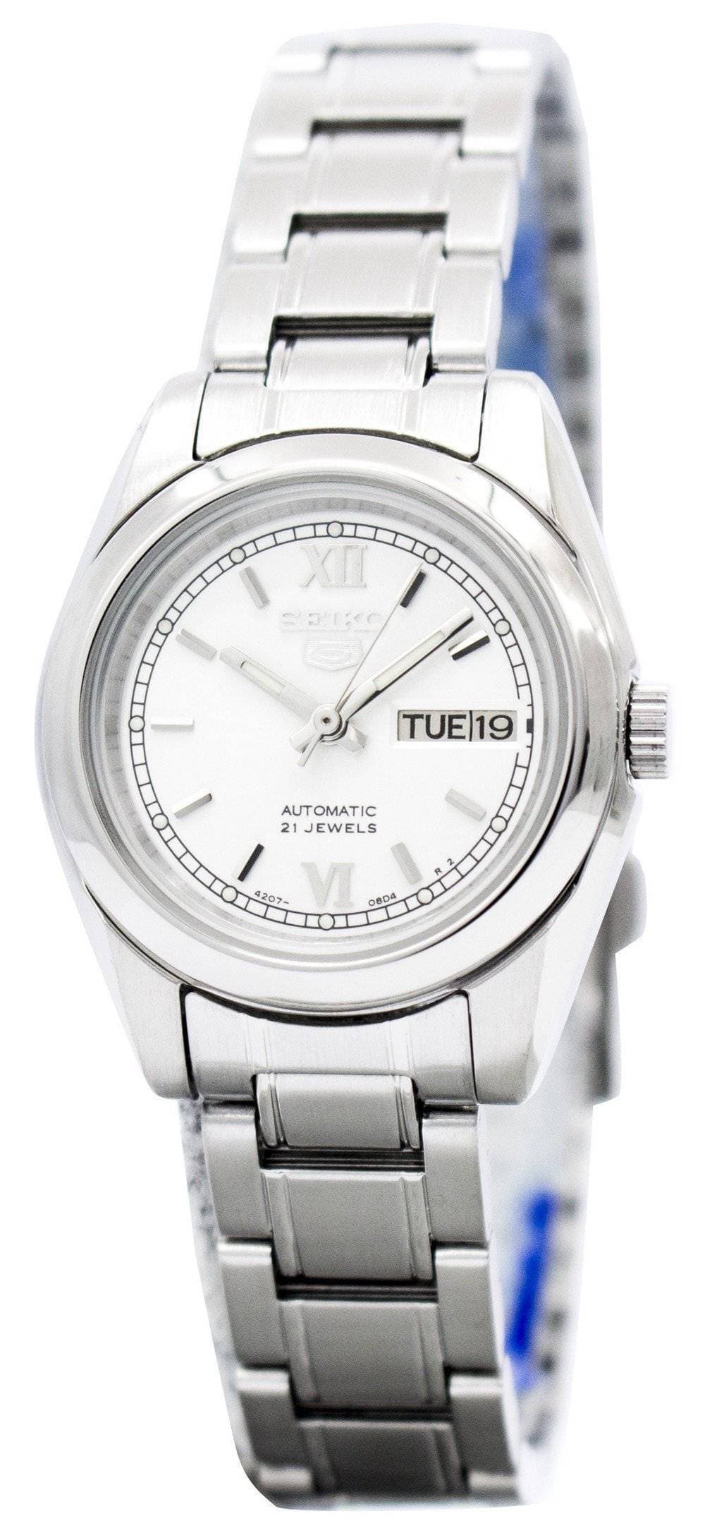 Seiko 5 Classic Ladies Size Silver Dial Stainless Steel Strap Watch SYMK23K1 - Diligence1International