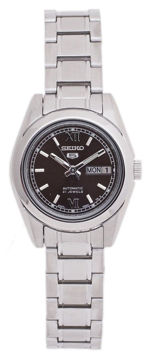 Seiko 5 Classic Ladies Size Brown Dial Stainless Steel Strap Watch SYMK25K1 - Diligence1International