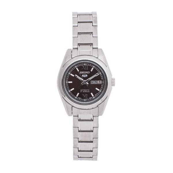 Seiko 5 Classic Ladies Size Brown Dial Stainless Steel Strap Watch SYMK25K1 - Diligence1International