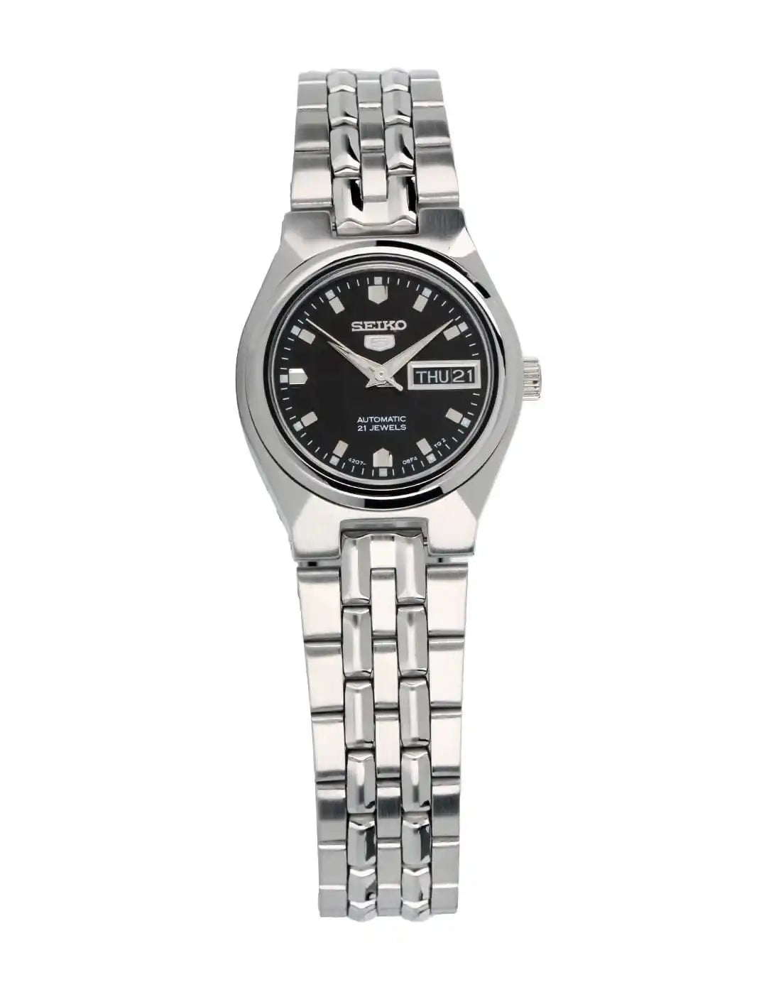 Seiko 5 Classic Black Dial Couple's Stainless Steel Watch Set SNKL71K1+SYMK43K1 - Diligence1International