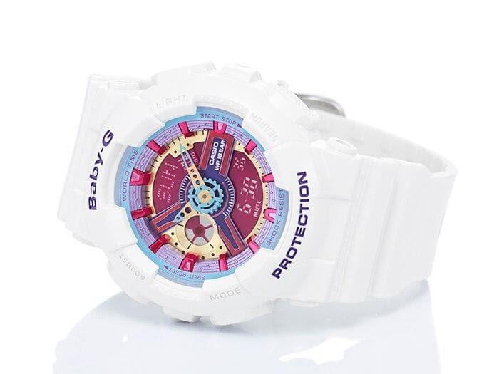 Casio Baby-G BA-110 Series Neon Color White Watch BA112-7ADR - Diligence1International