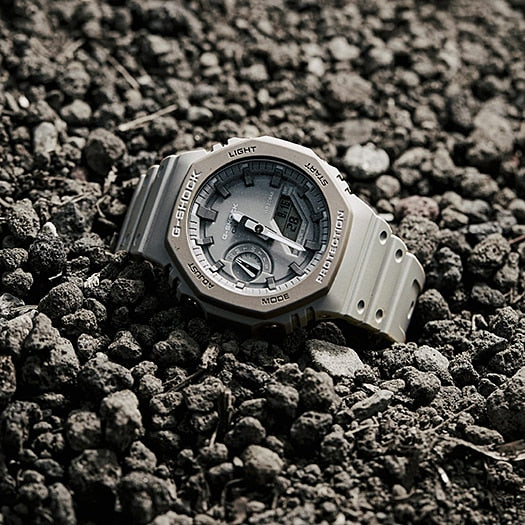 Casio G-Shock Carbon Core Guard Earth Tone Grey AP CasiOak Watch GA2110ET-8ADR - Diligence1International