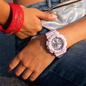 Casio G-Shock Sneaker S Series Anadigi Pastel Pink Ladies' Watch GMAS120DP-4ADR - Diligence1International