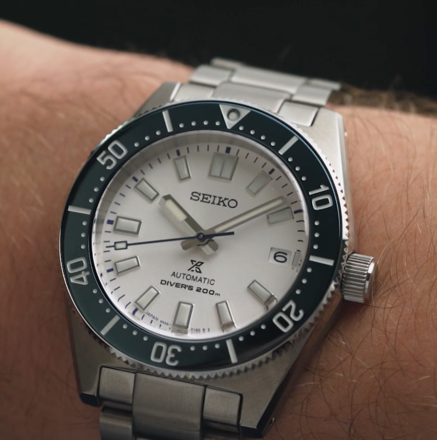Seiko 62MAS Prospex Diver's 140th Anniv LE Blue White Theme Men's Stainless Steel Watch SPB213J1