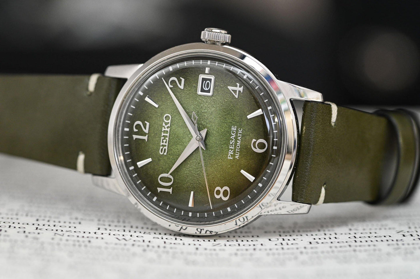 Seiko Presage LE Cocktail Time Raku Macha Men's Leather Strap Watch SRPF41J1 - Diligence1International