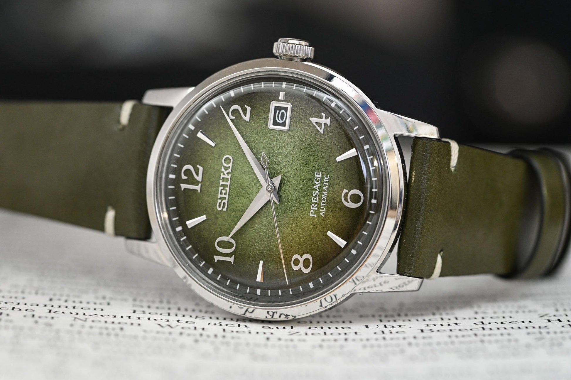 Seiko Presage LE Cocktail Time Raku Macha Men's Leather Strap Watch SRPF41J1 - Diligence1International