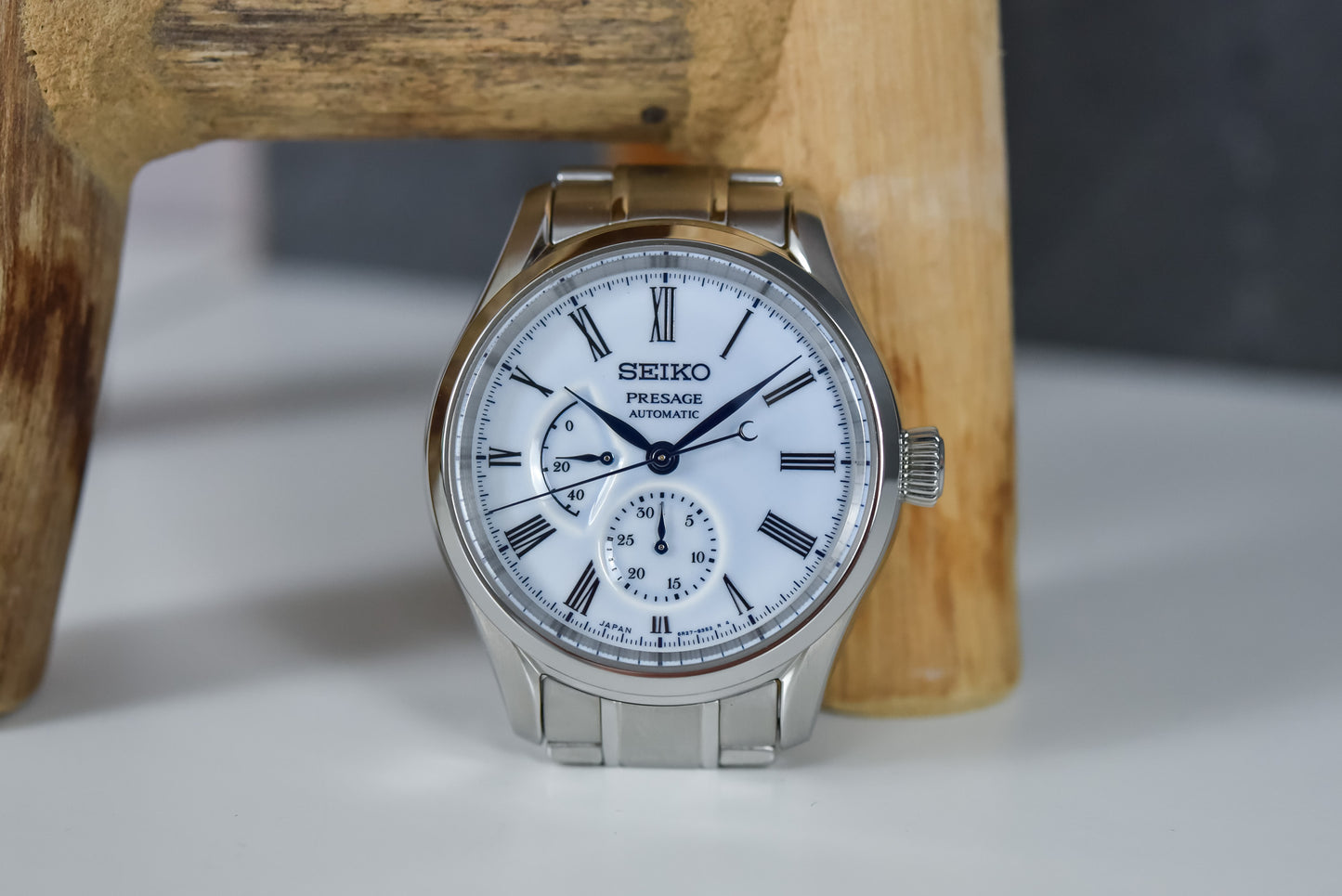 Seiko Presage LE Arita Porcelain Dial White w/ Power Reserve Ind Men's Watch SPB267J1