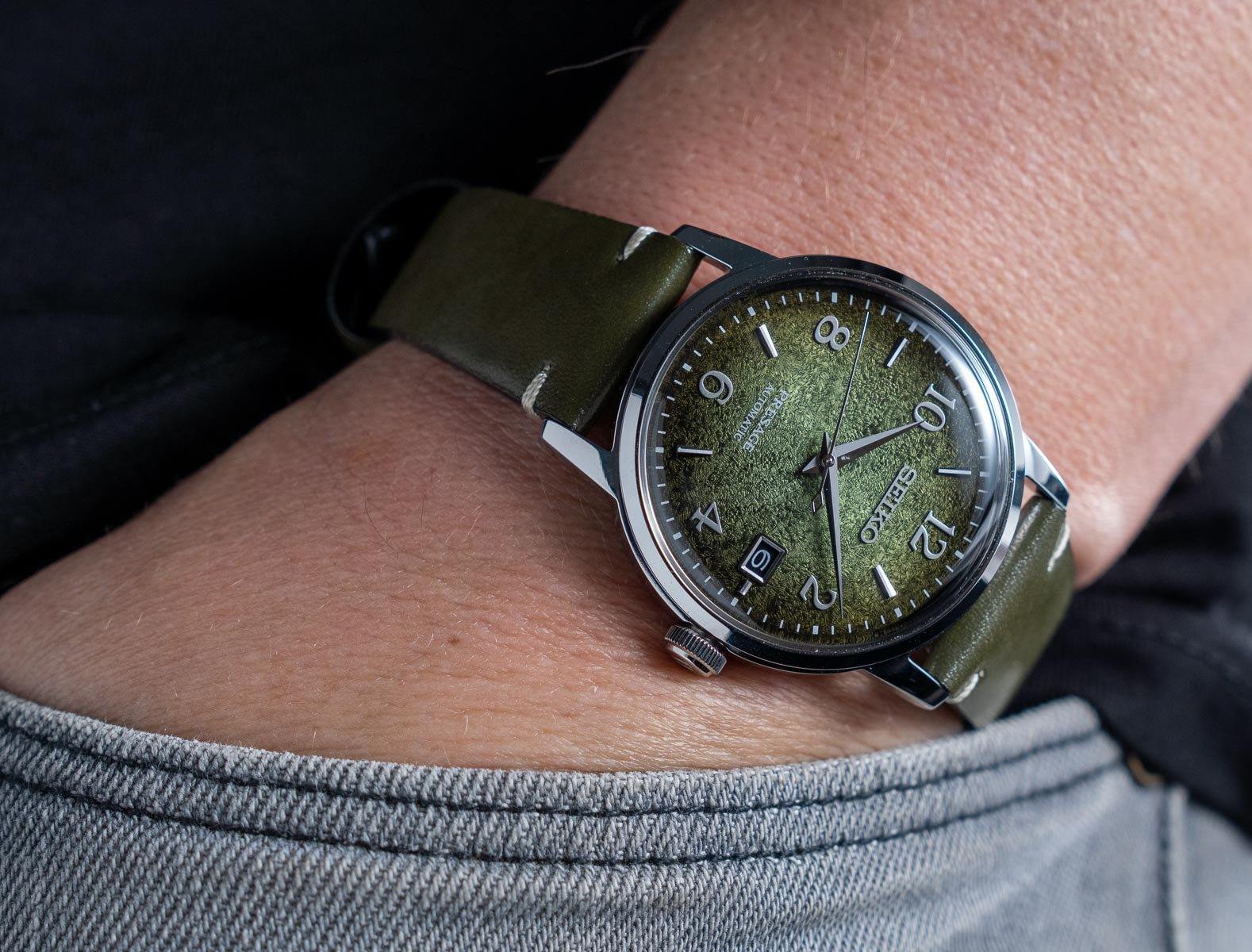 Seiko Presage LE Cocktail Time Raku Macha Men's Leather Strap Watch SRPF41J1 - Diligence1International