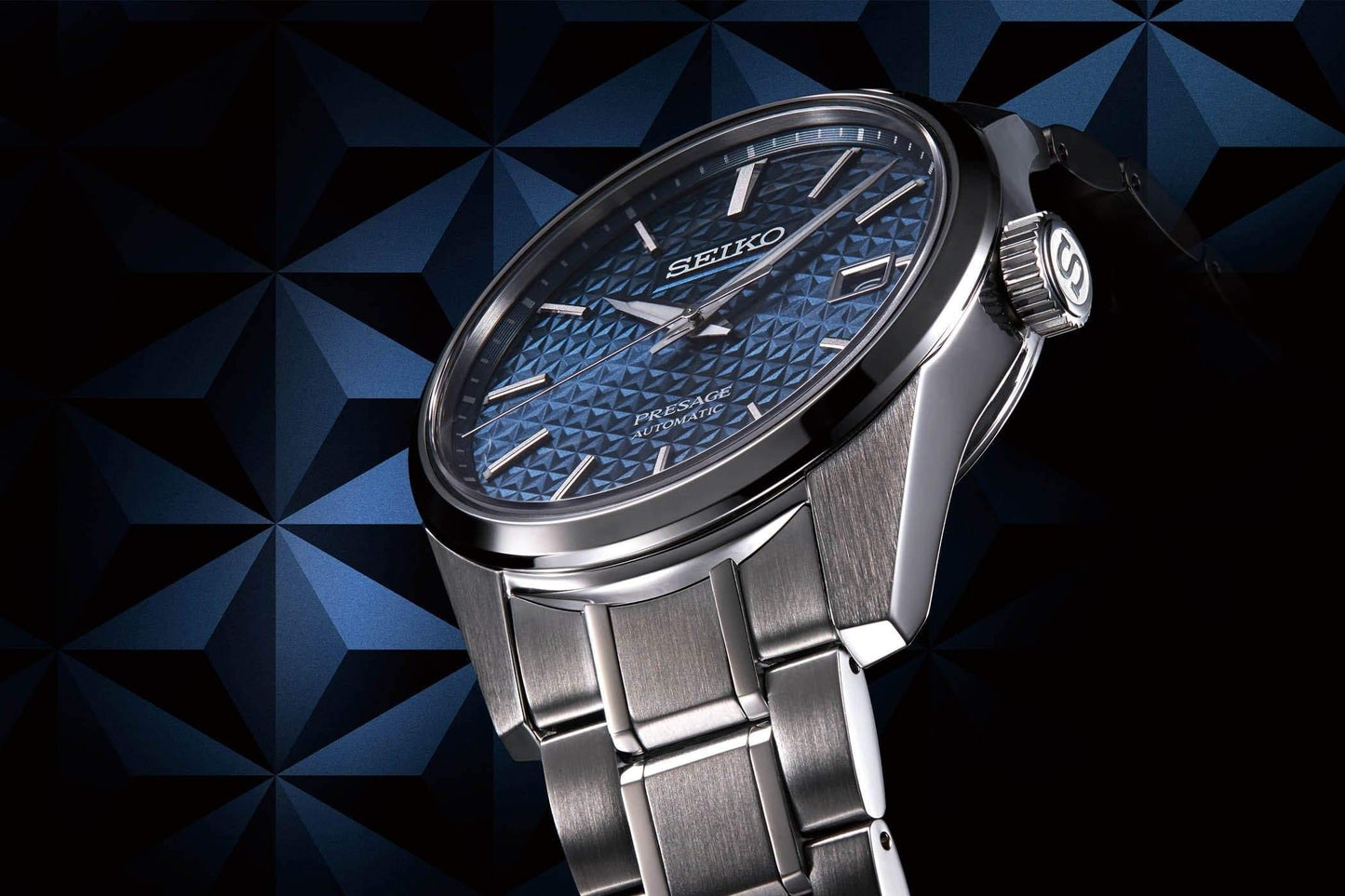 Seiko JAPAN Made Presage Sharp Edged Series Aitetsu Blue Men's Stainless Steel Watch SPB167J1 - Diligence1International