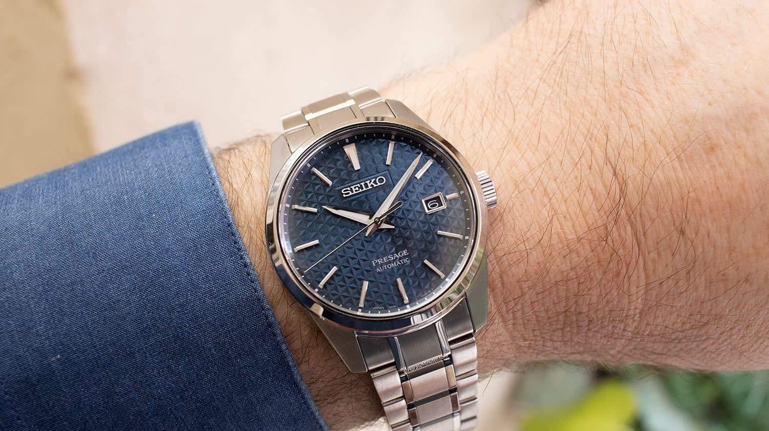 Seiko JAPAN Made Presage Sharp Edged Series Aitetsu Blue Men's Stainless Steel Watch SPB167J1 - Diligence1International