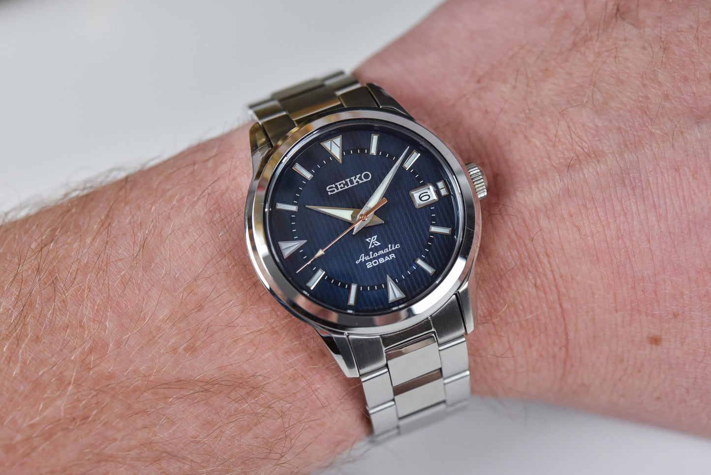 Seiko Japan Made Prospex 1959 Baby Alpinist Blue Men's Stainless Watch SPB249J1