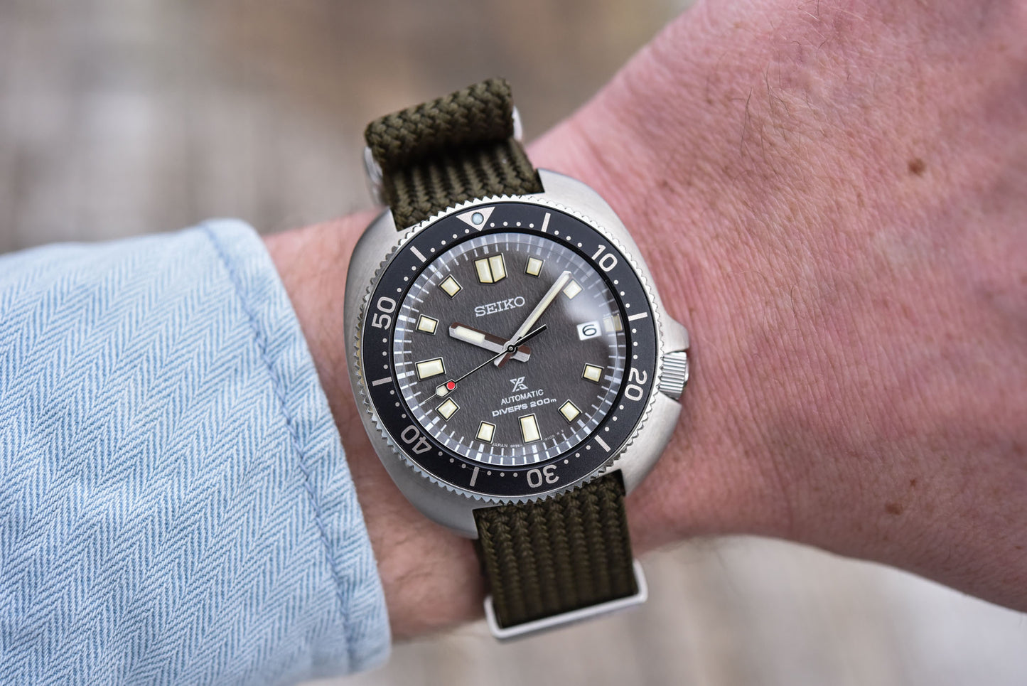 Seiko Prospex Apocalypse Diver's Conrete Grey Dial Men's Seichu Straps Watch SPB237J1