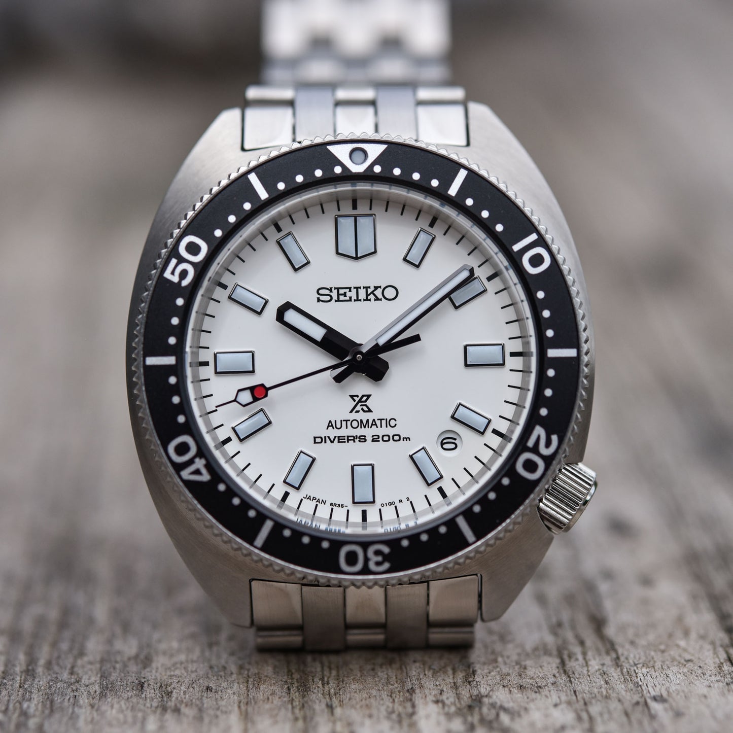 Seiko Prospex 1968 Heritage Slim Turtle Reinterpretation White 200M Stainless Steel Watch SPB313J1