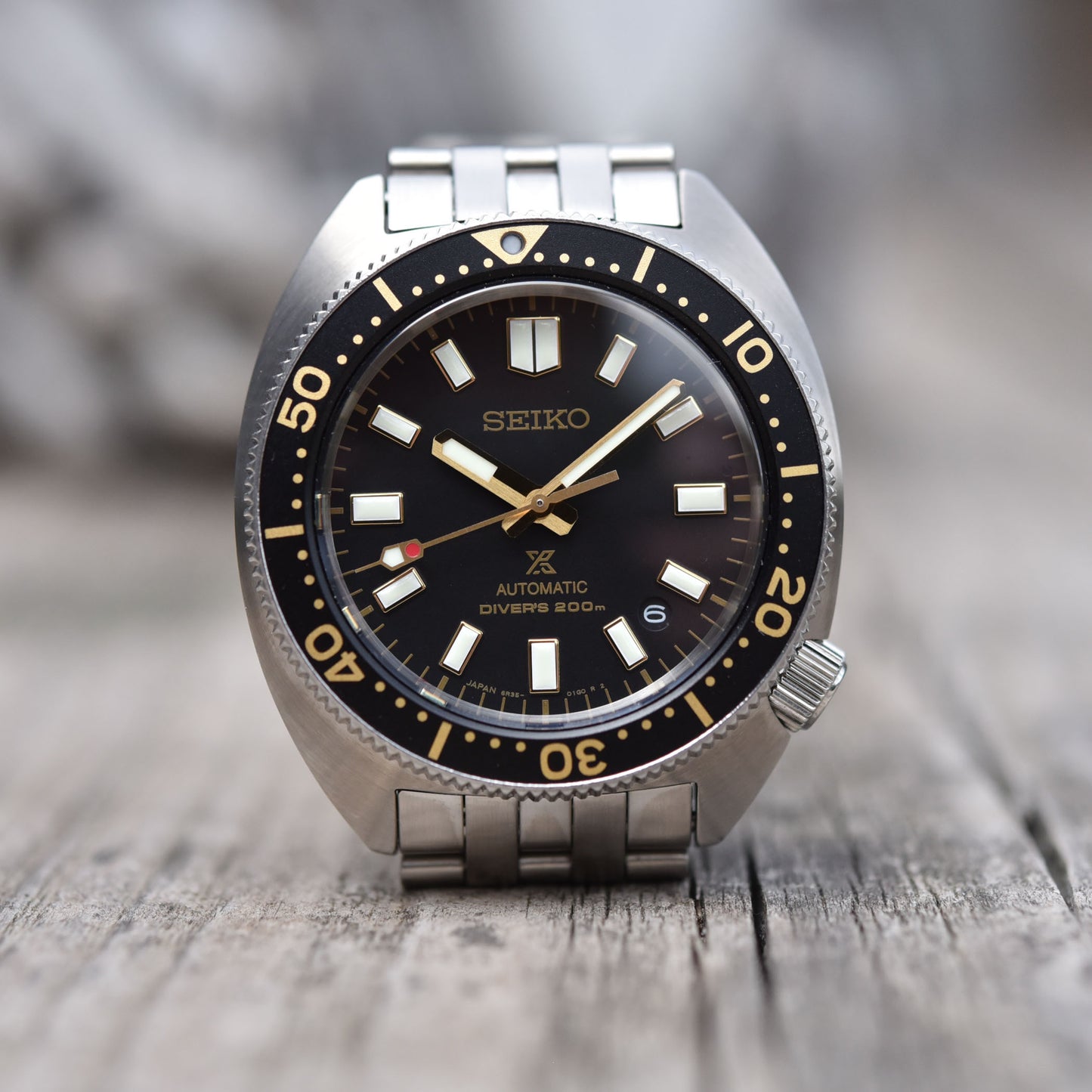 Seiko Prospex 1968 Heritage Slim Turtle Reinterpretation Black 200M Stainless Steel Watch SPB315J1