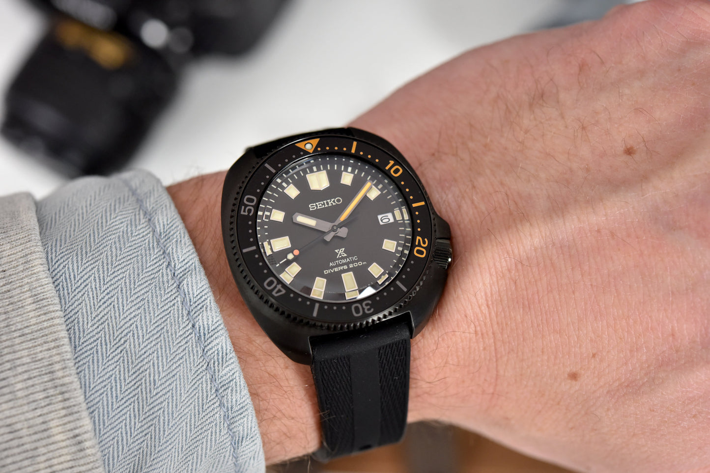 Seiko Prospex Apocalypse Diver's Limited Edition Black Series Men's Seichu Strap Watch SPB257J1