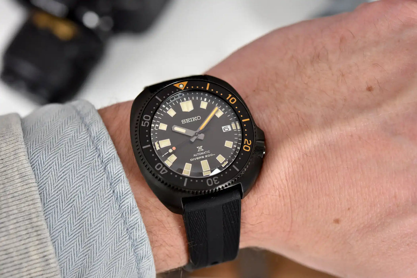 Seiko Prospex Apocalypse Diver's Limited Edition Black Series Men's Seichu Strap Watch SPB257J1
