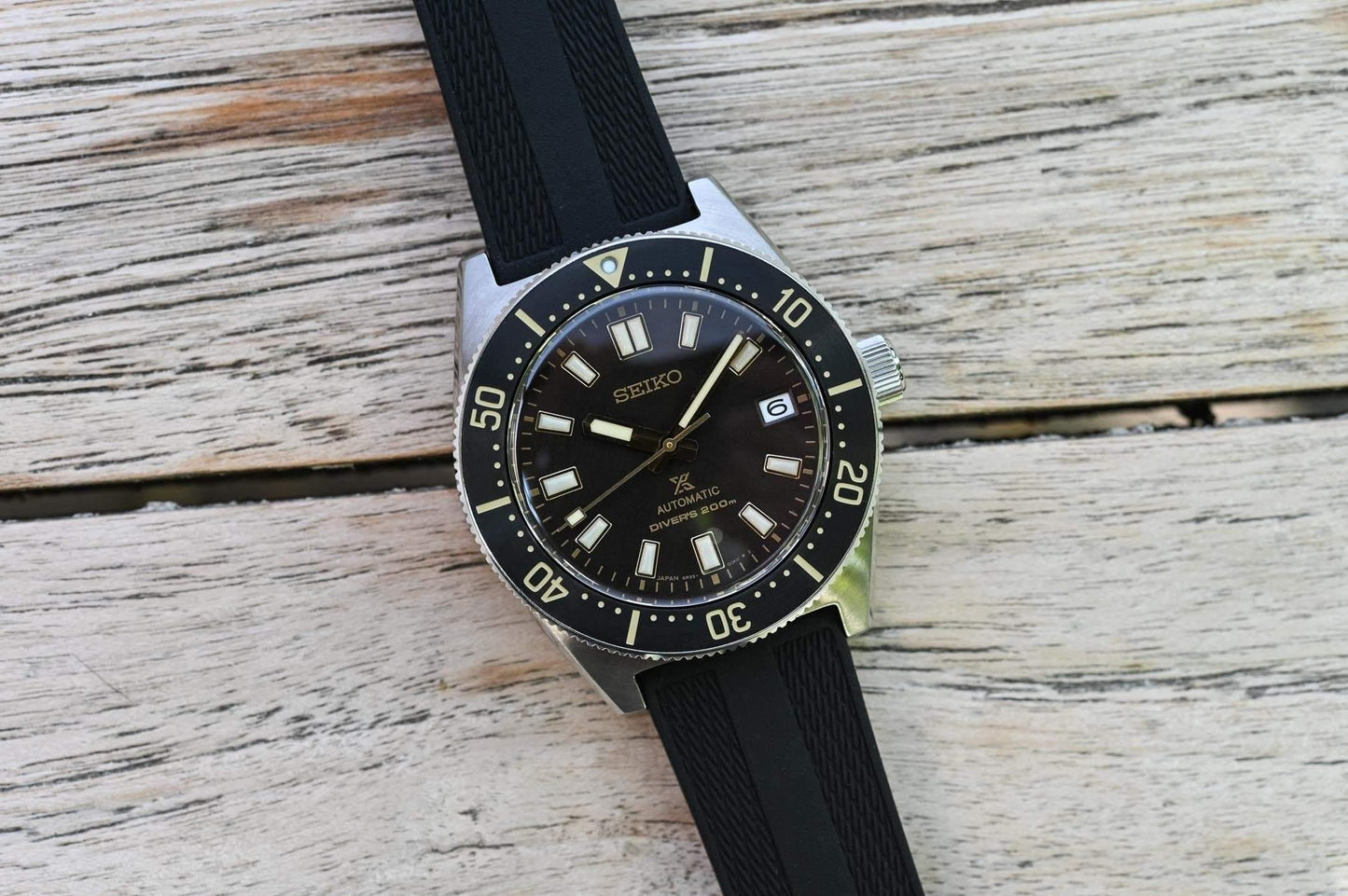 Seiko Japan Made 62MAS Prospex Diver's Brown Dial Men's Rubber Strap Watch SPB147J1 - Diligence1International